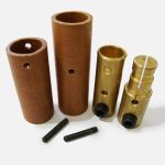 CONECTOR DE LATÃO  300 AMPERES - COM ISOLAMENTO DE TUBO DE FENOLITE  -  E PINO DE FIXAÇÃO